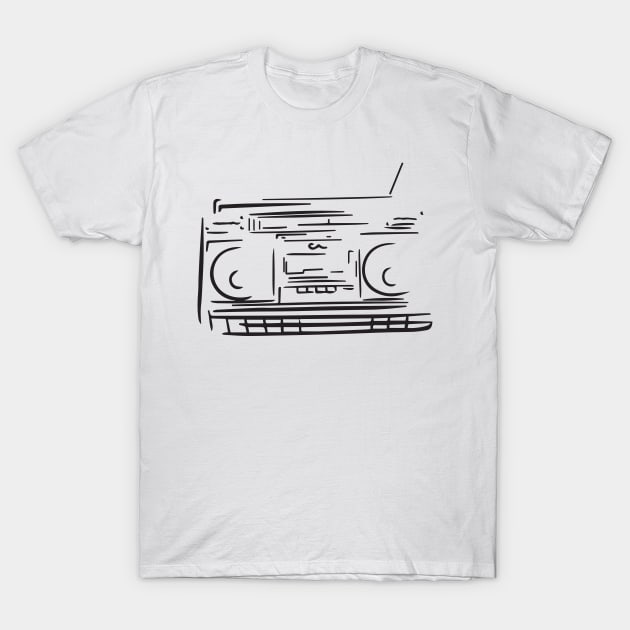 80s Radio T-Shirt by Marounkai